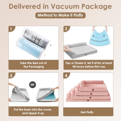 EHEYCIGA Orthopedic Dog Bed Medium Size Dogs, Memory Foam Dog Bed - Image 6