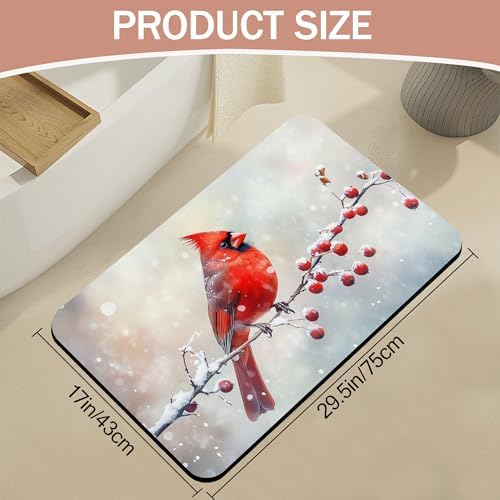 Bath Mat, Quick-Drying Non-Slip Rubber Bath Mats Absorbent Diatomaceous Earth - Image 2