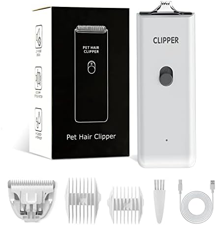 Feet Hair Trimmer, Dog Clippers, Quiet Washable USB Rechargeable Cordless Dog by Tileon