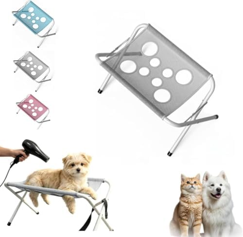 Pet Grooming Bath Stand Foldable Cat Dog Grooming Stool Mesh Bathing Station by Unknown
