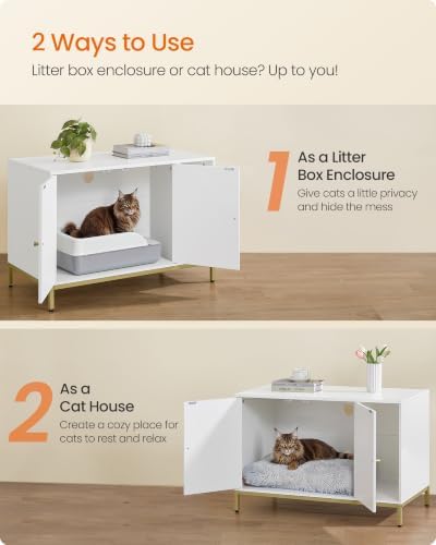 Feandrea Cat Litter Box Enclosure, - Image 6