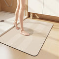Ultra Thin Bath Mat 32"x20", Absorbent Quick Dry Washable Bath Rug by Watthourhome