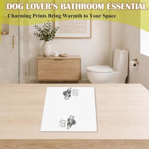 Funny Beagle Bathroom Hand Towel, Dog Lover Gifts-A04 - Image 3
