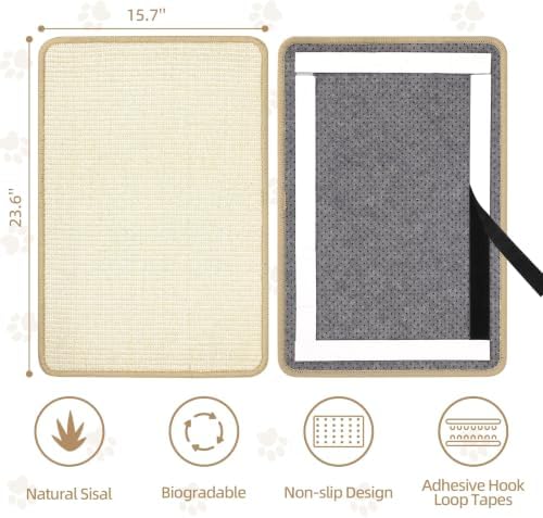 Cat Scratch Furniture Protector Pad Sisal Mat - Image 2