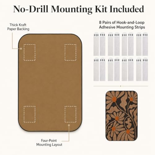 2 Pack Cat Wall Scratcher, Art Cat Scratching Board - Image 4
