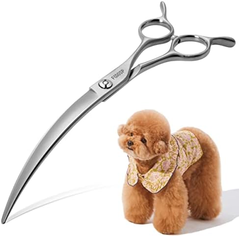 Professional 45°Curved Grooming Scissors by FOGOSP