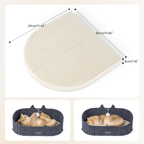 4 Packs in 1 Cat Scratcher Pad No-Mess Cat Scratch Cardboard - Image 2