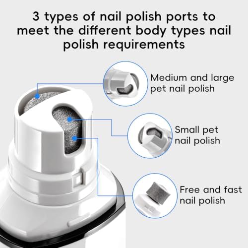 Dog Nail Grinder Professional 2-Speed Whisper-Quiet Electric Pet Nail Trimmer - Image 2