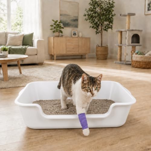 Extra Large Low Entry ABS Cat Litter Box, 2 Pack - Image 3