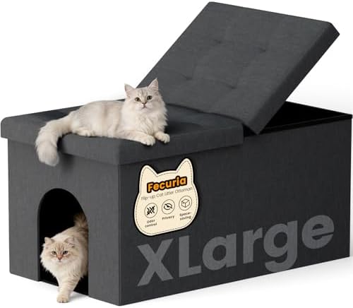 3-in-1 Cat Litter Box Enclosure by Fecuria