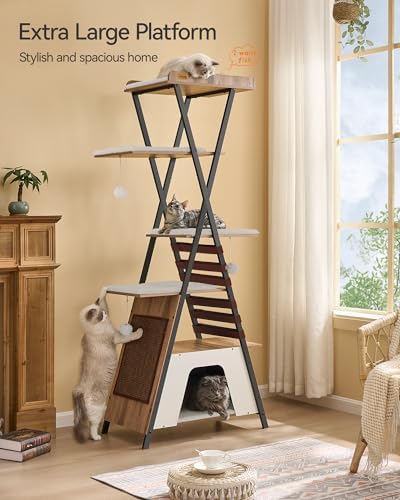 FourFurPets 72.4" Modern Cat Tree - Image 3
