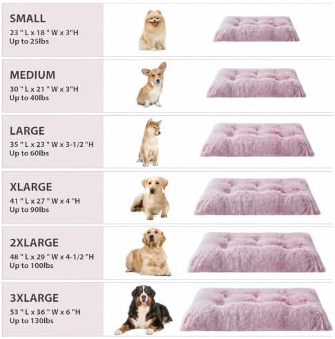 BFPETHOME Dog Bed for Large Dogs, Plush Kennel Pad for Sleeping &Ease Anxiety - Image 4