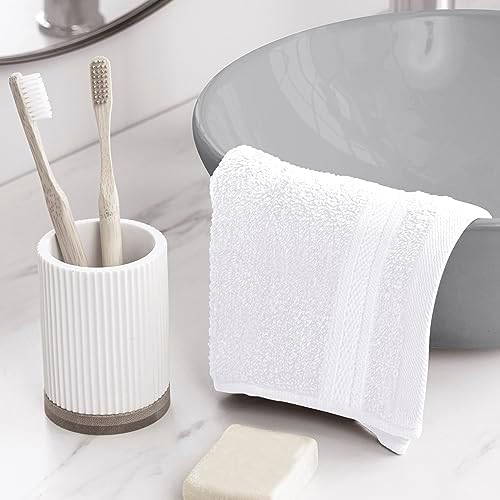 Towel and Linen Mart 100% Cotton- Wash Cloth Set -Pack of 4, Quick Dry - Image 4