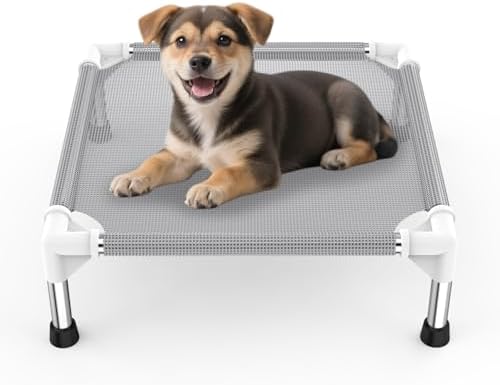 Elevated Dog Bed with Teslin Cooling Fabric by Dopliv