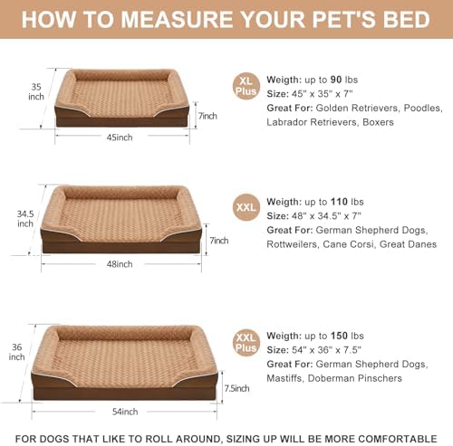 WNPETHOME Orthopedic Washable XXL Dog Bed - Image 5