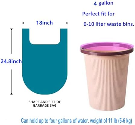 100pcs Small Trash Bags 17.82x24.8 inch - Image 2