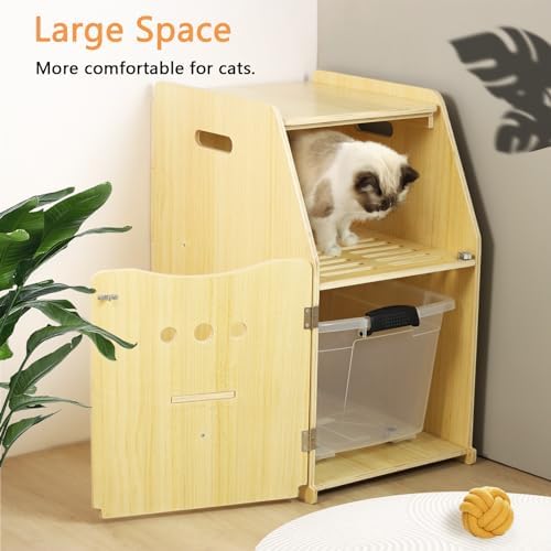 Cat Litter Box Enclosure, Enclosed Litter Boxes, Top Entry Cat Enclosure - Image 4