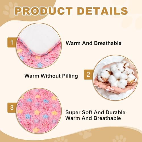 Dog Cat Bed Mat, Soft Coral Fleece Pet Cushion Pad - Image 3