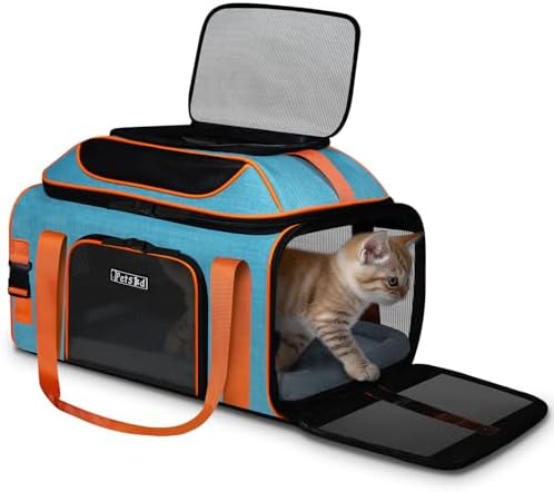 Petskd Top-Expandable Pet Carrier 19"x13"x9" Airline Approved by Petskd