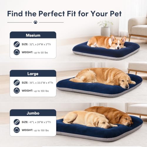Magic Dog Orthopedic Extra Large Dog Bed 47 Inch, Super Soft XL Pet Bed - Image 3
