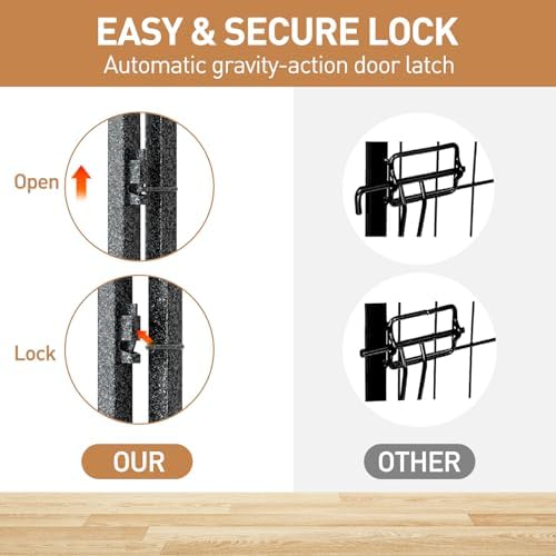 Metal Dog Playpen 32in H 24 Panels Heavy Duty Dog Fence - Image 5