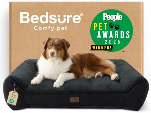 Bedsure SupportMax® Extra Thick Orthopedic Dog Beds Large Sized Dog by BEDSURE