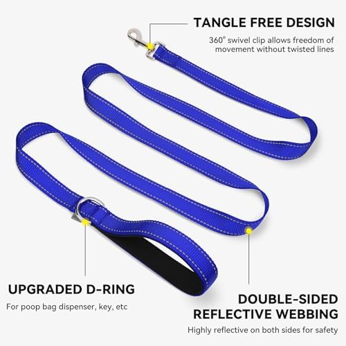 Joytale Reflective Dog Leash for Small Dogs, 6 FT x 3/4" - Image 5