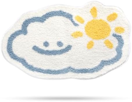 Molesun Cloud Bath Mat 16x24, Soft Absorbent Microfiber Bath Rugs by Molesun