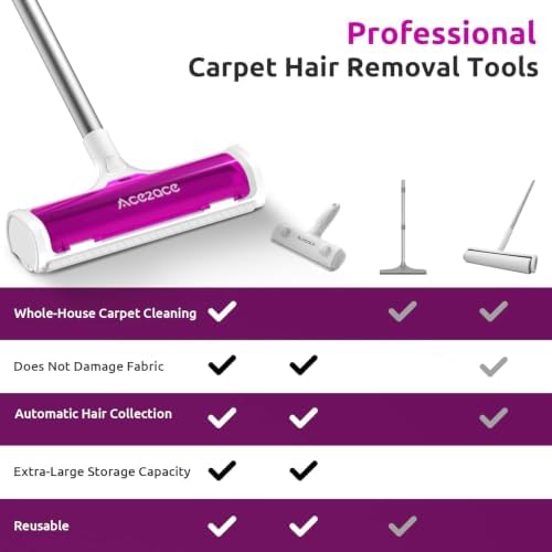 ACE2ACE A3 Pro Carpet Roller for Pet Hair, Carpet Pet Hair Removal Tool - Image 4