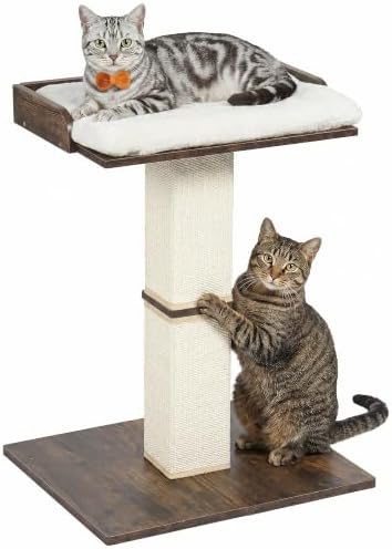 Retro Cat Scratching Post with Top Perch Bed by KinoTail