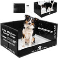HQ4US 4LEGS Dog Litter Box Indoor High Walls, Puppy Pee Pad Holder Foldable by HQ4US4LEGS