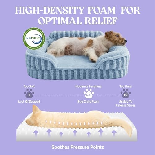 LE SURE Cute Cozy High Back Orthopedic XL Dog Bed - Image 4