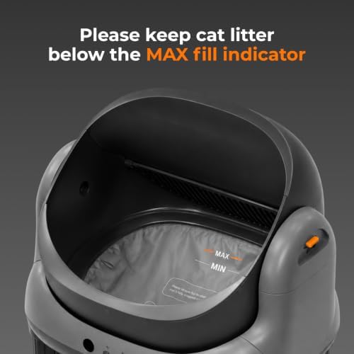 HHOLOVE Self Cleaning Litter Box, Open Top Automatic Litter Box, Safety Sensors - Image 3