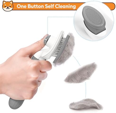 Dog & Cat Brush, Self Cleaning Slicker Brush - Image 3
