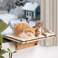 Petsfit 2 Cats Design Cat Window Perch, Natural Wood by Petsfit
