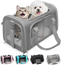 Soft-Sided Cat Carrier 18x11x11 in Expandable Travel Pet Bag 15LBS by Lowiparr