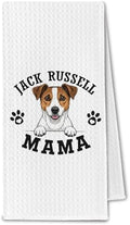 Jack Russell Kitchen Towels, Dog Mama Jack Russell Terrier Gifts by Unknown