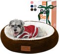 Zerbuger 23in Brown Round Dog Bed Sofa by Zerbuger