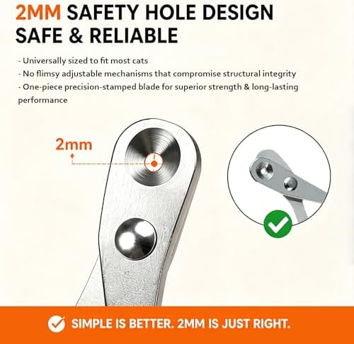 Trumoon Cat Nail Clipper with Circular Hole Safety Guard - Image 2
