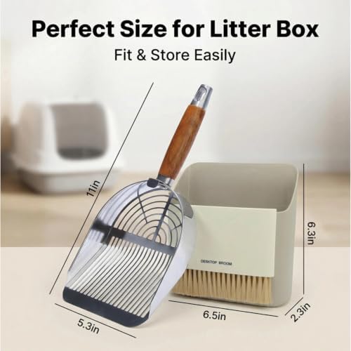 5 Pack Stainless Steel Cat Litter Scoop - Image 2