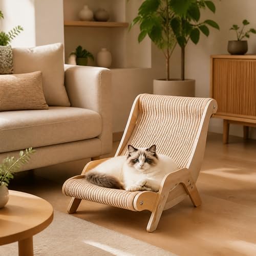 Extra Large Cat Scratcher Lounge Chair, XXL Sisal Cat Scratcher Bed - Image 4