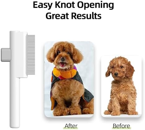 Marchul Cat Comb, Self-Cleaning Hair Remover Flea Comb - Image 7