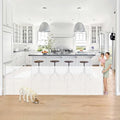 Reinforced 42" Tall x 130” Extra Wide Retractable Baby Gates Tall Dog Gate by Bingguz