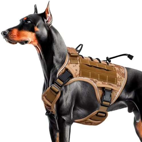 Heavy-Duty Tactical Dog Harness by Bruvoalon