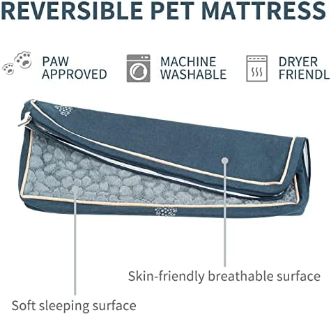 VANKEAN Waterproof Reversible Crate Mat Cool/Warm Washable JointRelief Navy - Image 4