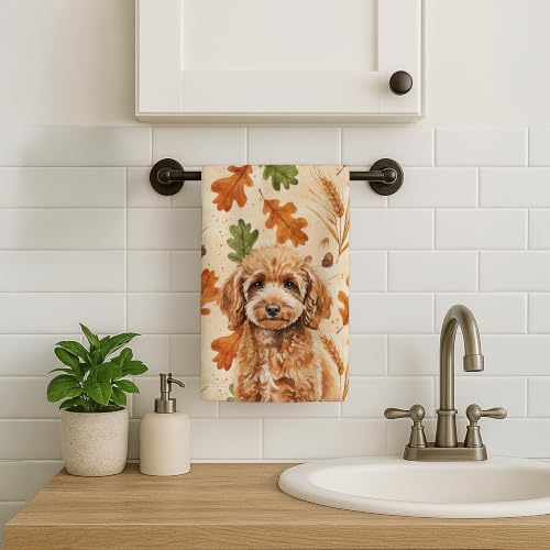 Caroline's Treasures Poodle Dogs Kitchen Towel 15x25 in - Image 2