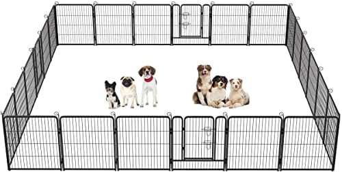 BestPet | Dog Playpen | 32", 24 Panels | Heavy Duty Metal Pet Exercise Pen by BestPet