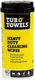 Tub O' Towels Heavy-Duty Multi-Surface Cleaning Wipes, Removes Grease, and by TubOTowels