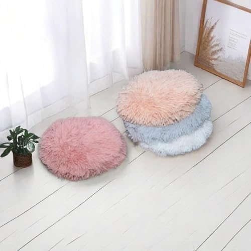 RICHRAIN Round Plush Cat Bed Insert Replacement Cat Tree Cushion - Image 5