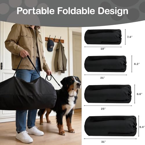 Collapsible Soft Dog Crate 42 Inch, Portable Travel Pet Crate - Image 3